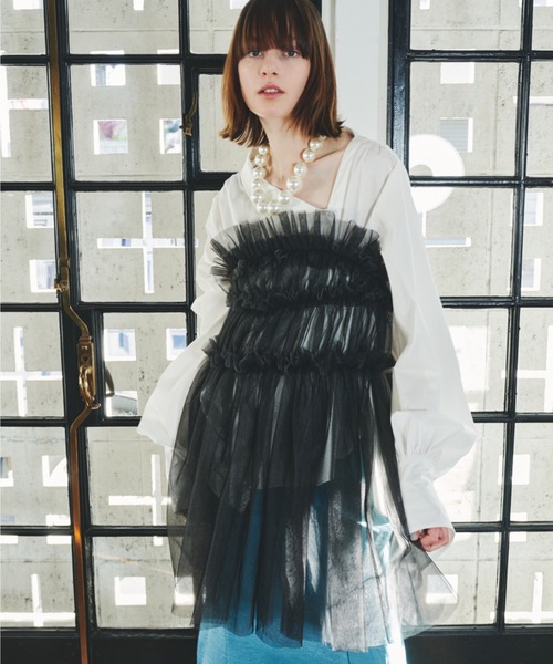 la belle Etude チュールボリュームフリルキャミソールチュニック J1U