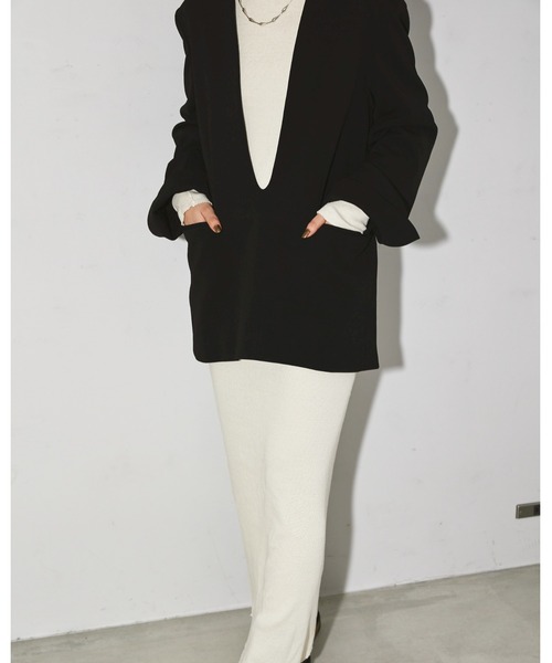 TODAYFUL（トゥデイフル）の「Uneck Pullover Jacket（ノーカラー