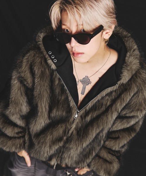 ファーリバーシブルフードジャケット【UNISEX】（その他アウター