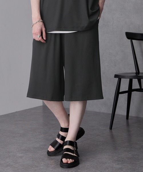 セットアップ】プリーツオーバーサイズTシャツ+ワイドシルエット