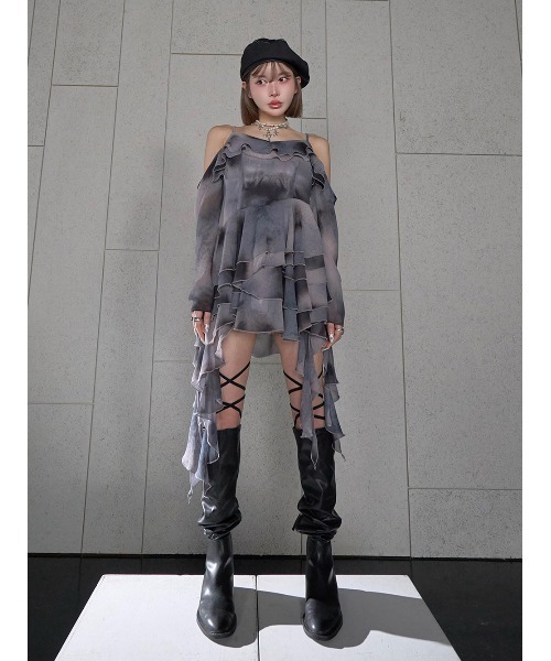 イレヘムタイダイフリルミニワンピース（ワンピース）｜Darich