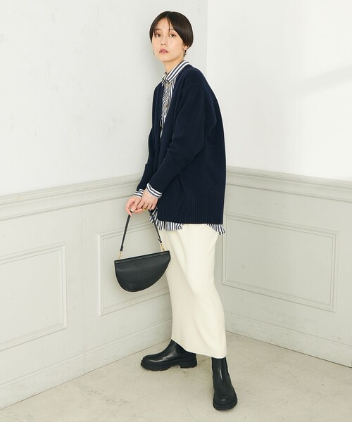 NOLLEY'S（ノーリーズ）の「◇【WEB限定】カシミヤブレンド長めVネック