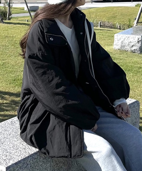 JUNOAH（ジュノア）の「中綿ドロストバルーンコート（ダウンジャケット