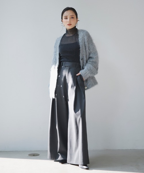 セール】スーリーアルパカニットカーディガン（カーディガン/ボレロ