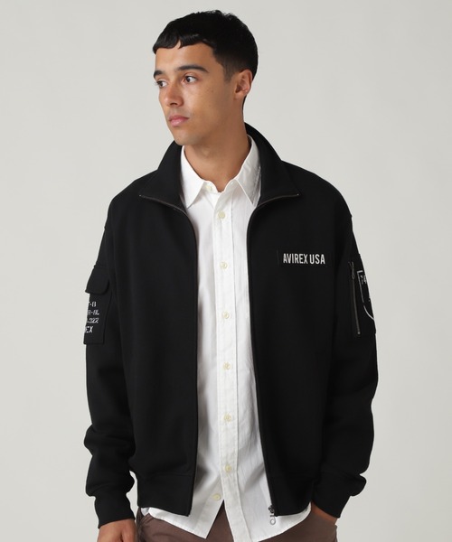 FATIGUE STAND COLLAR ZIPUP SWEAT / ファティーグ スタンド カラー