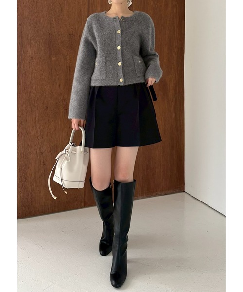 セール】フォックスウールニットジャケット（カーディガン/ボレロ