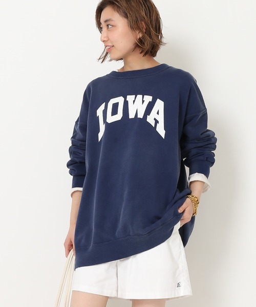 ドゥーズィエムクラス IOWA vintage スウェット ネイビー