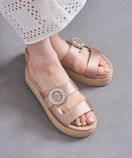 UNITED ARROWS（ユナイテッドアローズ）の「サテンビジュー ミュール