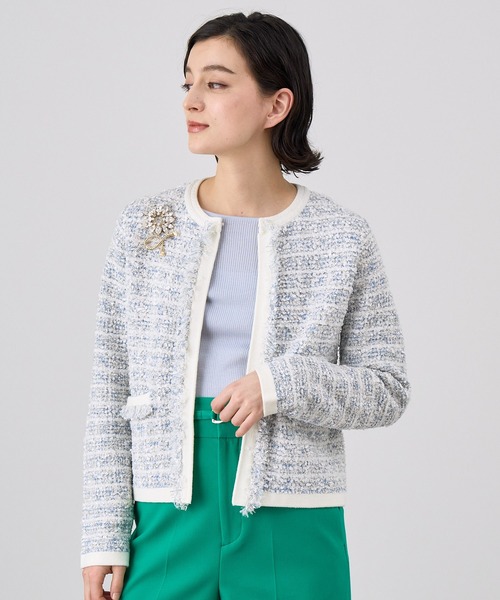 ANAYI（アナイ）の「ミックスヤーンニット カーディガン（カーディガン