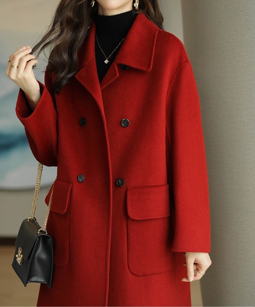 ヘリンボーンロングコート（その他アウター）｜CHUL（チュル）の