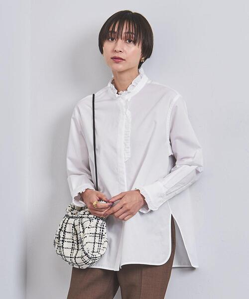 UNITED ARROWS（ユナイテッドアローズ）の「C フリル スタンドカラー