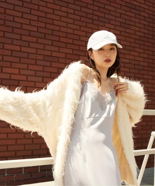 SNIDEL（スナイデル）の「シャギーミドルカーディガン（ニット