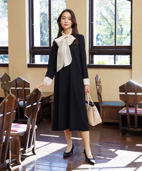 troisiemechaco×formforma】【ハレの日ドレス】ボウタイセレモニー