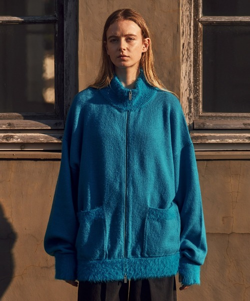 seyto（セイト）の「Oversized shaggy switching drivers Knit