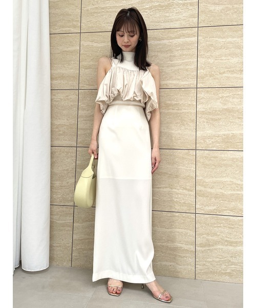 SNIDEL（スナイデル）の「バルーンキャミ×ノースリニットプルオーバー