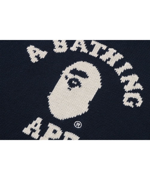 A BATHING APE（アベイシングエイプ）の「COLLEGE KNIT SWEATER