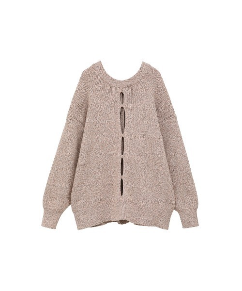 セール】W FACE COLOR MIX HOLE SLEEVE C/D（カーディガン/ボレロ