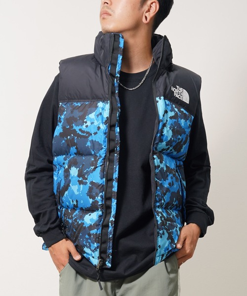 ノースフェイス ダウンベスト カモフラ柄 メンズXL 【公式通販】