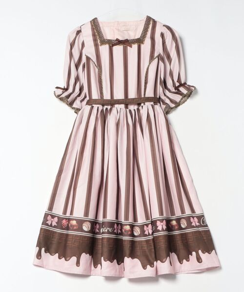 Chalmiere（シャルミエール）の「ボンボンショコラ柄ワンピース