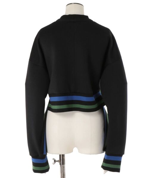 UN3D.（アンスリード）の「リブコンビショートトップ（スウェット