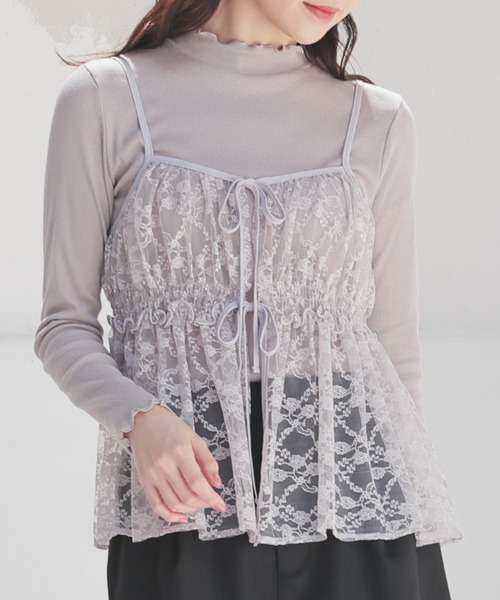 レースキャミソール（キャミソール）｜Honeys（ハニーズ）の