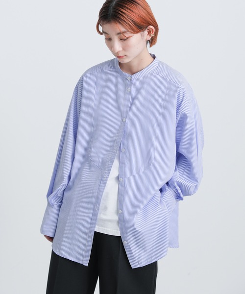 バックスリットストライプシャツ（シャツ/ブラウス）｜select MOCA