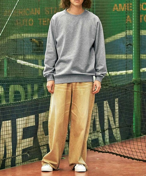 セール】【United Athle】10.0オンス ラグランスリーブ クルーネック