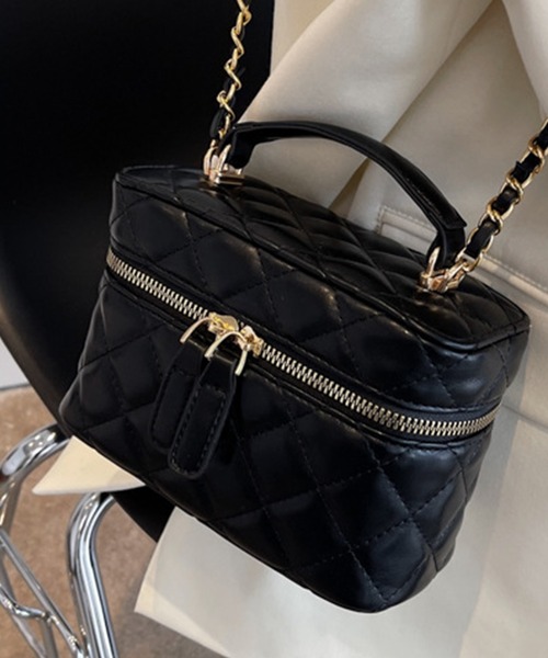 セール】レディース 2WAYキルティングボックスバッグ+ショルダー
