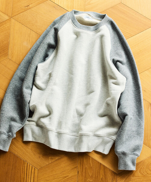 セール】COMFORT HEATHER ヴィンテージライク 裏毛ラグラン クルー