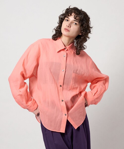 セール】＜6(ROKU)＞コットン スケシャツ（シャツ/ブラウス）｜6（ロク