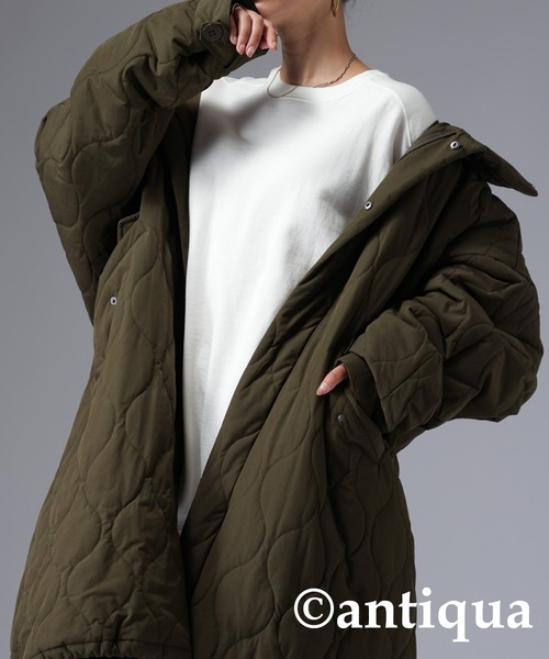 antiqua（アンティカ）の「キルティングモッズコート（モッズコート
