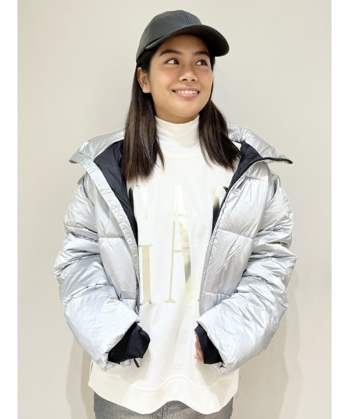 GAP（ギャップ）の「ビッグ パフ クロップドジャケット（ダウン