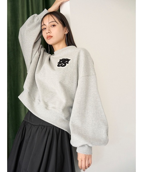 SNIDEL（スナイデル）の「Sustainableワッペンロゴスウェット