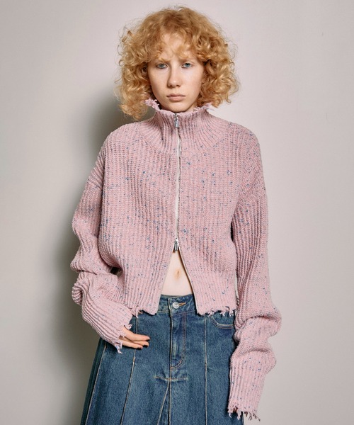 MAISON SPECIAL（メゾンスペシャル）の「2way Front Zip Knit Wear