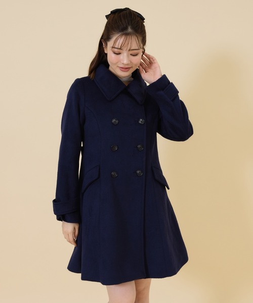 REDYAZEL（レディアゼル）の「ウールライクダブルミドルコート（ステン