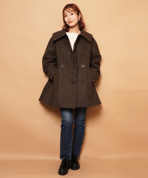 THE SHINZONE（ザ シンゾーン）の「FLARE PEA COAT（ピーコート）」 - WEAR