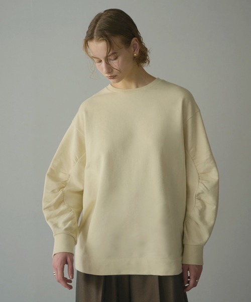 MANOF（マノフ）の「GATHER SLEEVE SWEAT（スウェット）」 - WEAR