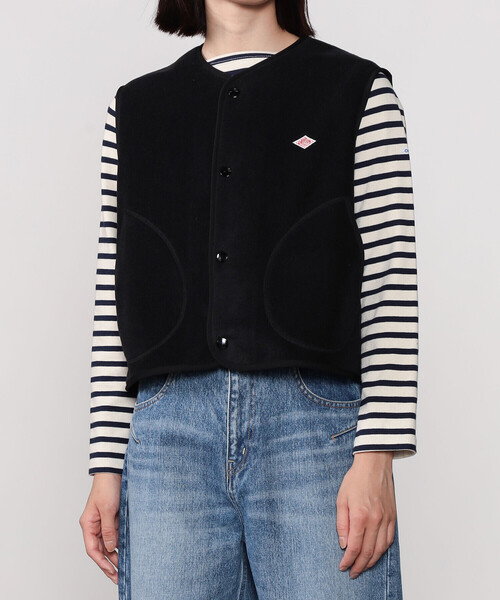 DANTON（ダントン）の「DANTON | フリース カラーレスベスト WOMEN