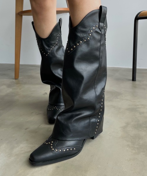 SHAGGIE（シャギー）の「スタッズ付きヴィンテージウェスタン風ロング