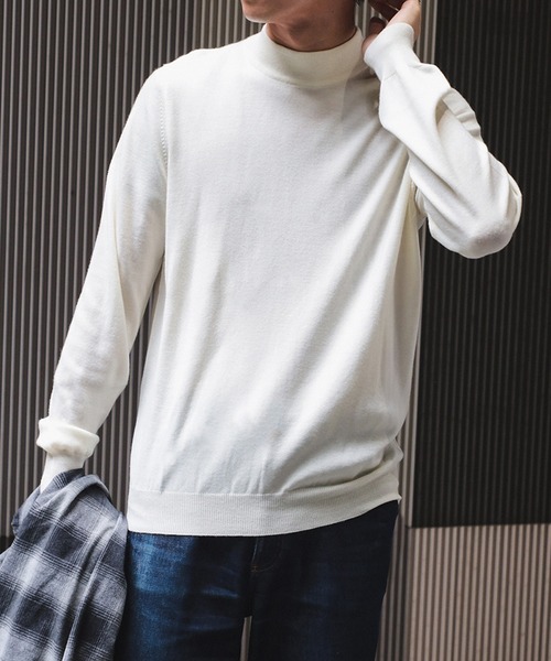 ビームスの百名品】GRAN SASSO / 12ゲージ モックネック ニット