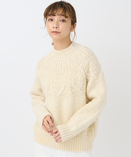 BATONER（バトナー）の「【BATONER】SPREAD ALAN CREW NECK/BN-21FL