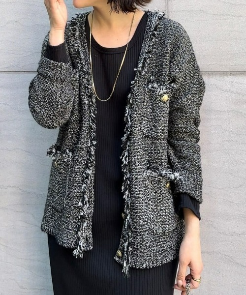 RIVE DROITE（リヴドロワ）の「褒められアイテム/ツイードニット