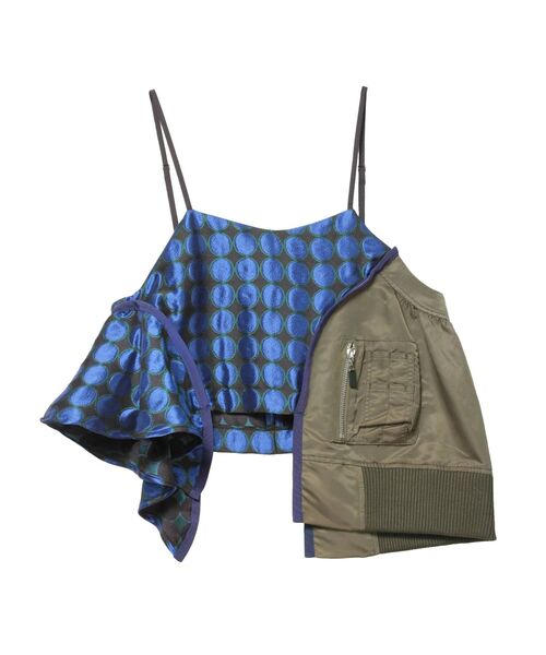 UN3D.（アンスリード）の「ジャカードミックスキャミソール