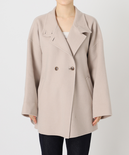 WEB限定/追加》souple woolダブルフェイススタンドコート（その他