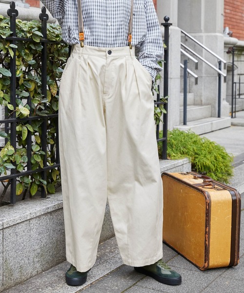 ハイウエストタックワイドバルーンチノパン MONO-MART LADY'S│MONO
