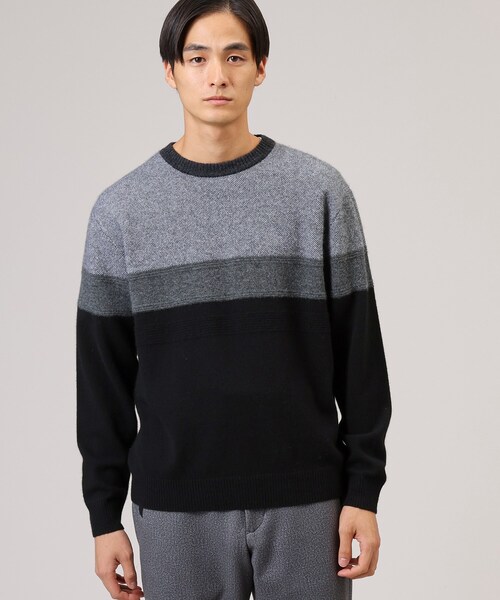 TAKEO KIKUCHI（タケオキクチ）の「◇【カシミヤ】フルカシ パネル柄