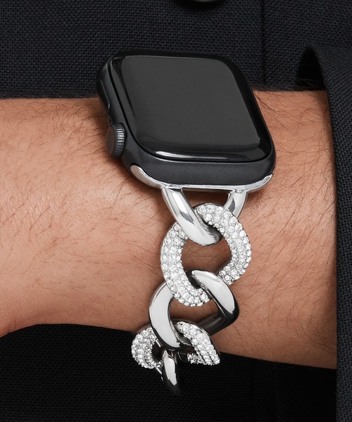 公式】【スワロフスキー】チェーンストラップ, Apple Watch 40mmおよび