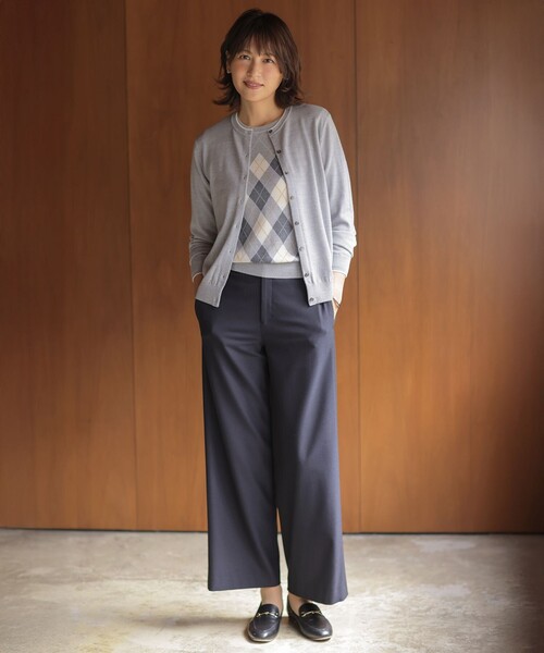 セール】ジョーゼット裏起毛 ワイド パンツ（その他パンツ）｜J.PRESS