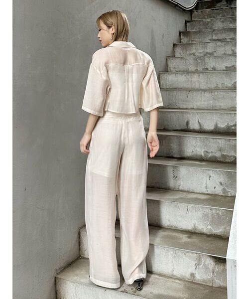 MURUA（ムルーア）の「【セット販売】シアーシャツ&シアーパンツセット