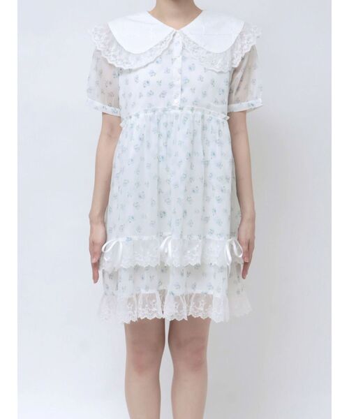 merry jenny（メリージェニー）の「airy petit flowerミニワンピース
